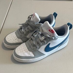 Nike Dunk Gray and Blue Athletic Shoes - 7Y
